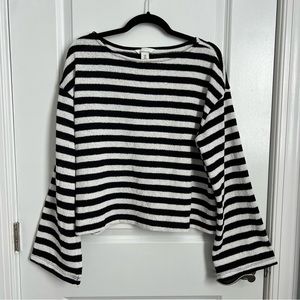 H&M Striped Sweater - Size Medium